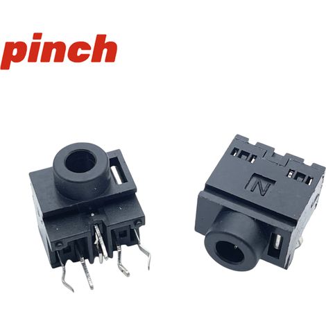 Pj-317 Kopfhörerbuchse, Zweikanal, 3,5 Mm, Horizontal, Motherboard-schnittstelle, Schwarz, 3/5-polig