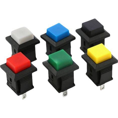 Ds-430 Kleines Quadrat Mit Automatischer Rückstellung, Ohne Verriegelung, Kartenknopf, Quadratischer Schlüsselschalter, Öffnung 1112 6ds-430 Sechs Farben Mit Automatischer Rückstellung 6