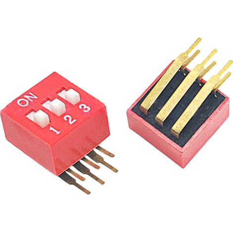 2,54 Mm Dip-schalter 1p/2p/3p/4p/5p/6p/8p/10p, Abgewinkelter Seitenknopf, Für 3 Personen (2).