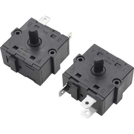 Ölradiator-elektroheizung Mit Drehwinkelschalter, 4 Geschwindigkeitsstufen, Hohe Leistung, 16 A, 250 V, 3-polig, 3 Geschwindigkeitsstufen
