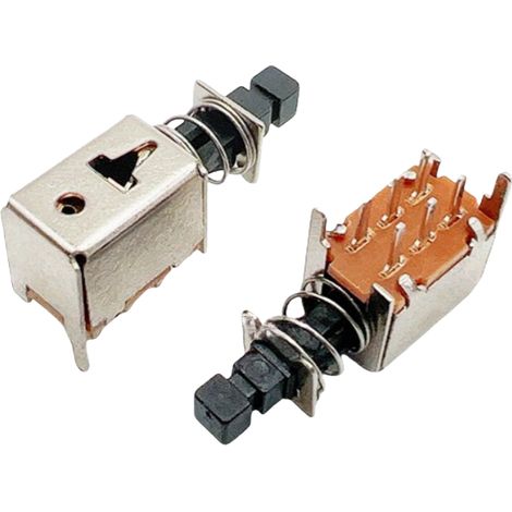 A03 Ps-22f 6-poliger, Zweireihiger Rechts-tastenschalter, 6-poliges Tastennetzteil 22f03/04/05/062 X 6-poliger Schwarzer Griff 22f03