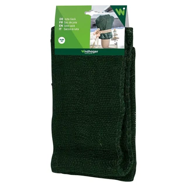 Windhager Jute-Sack 70 x 100 cm, grün Schutzvlies