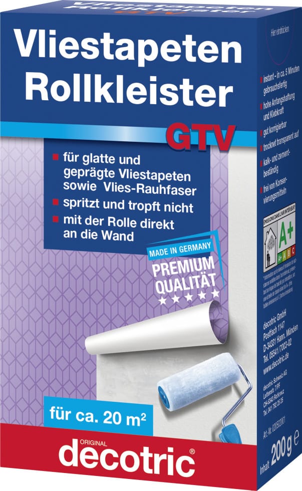 Decotric Vliestapeten-Rollkleister GTV 200 g Kleister