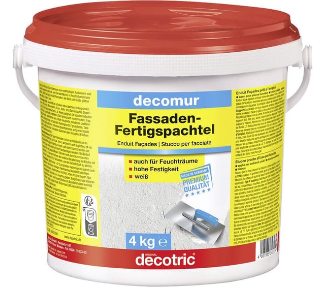 Decotric Decomur Fassaden-Fertigspachtel 4 kg Spachtel