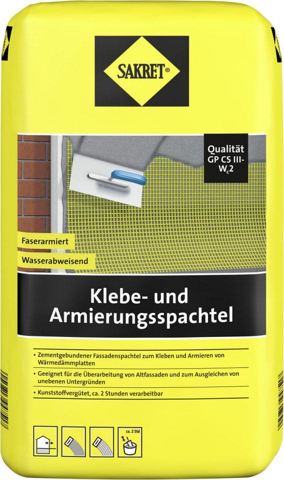SAKRET Klebe- und Armierungsspachtel 10 kg Sack Amierungsmörtel