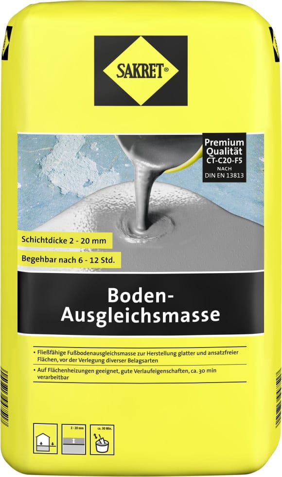 SAKRET Boden-Ausgleichsmasse 20 kg Sack grau Nivelliermasse