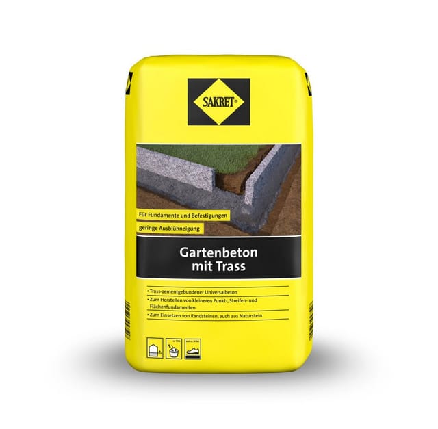 SAKRET Gartenbeton mit Trass 10 kg Putz