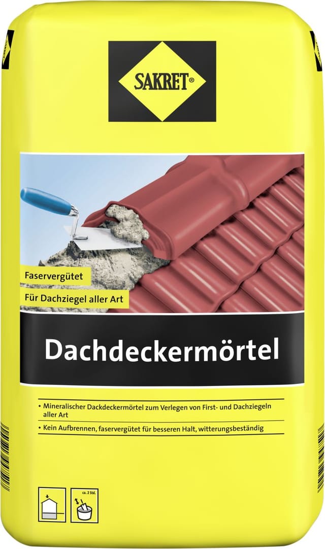 SAKRET Dachdeckermörtel 10 kg Sack rot Estrich & Mörtelprodukte