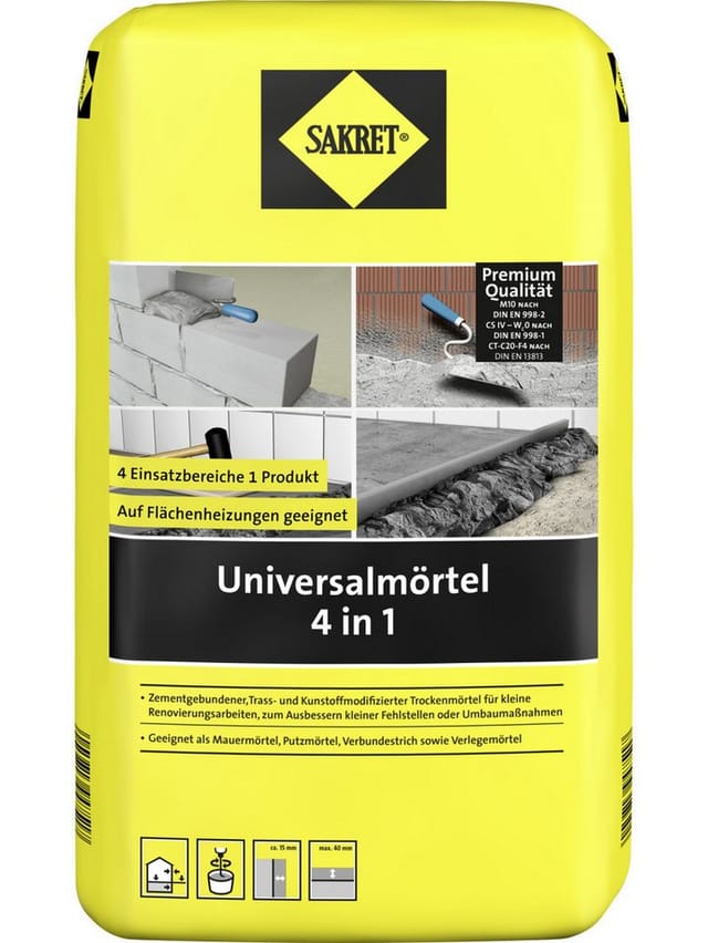 SAKRET Universalmörtel 4 in 1 10 kg Mörtel