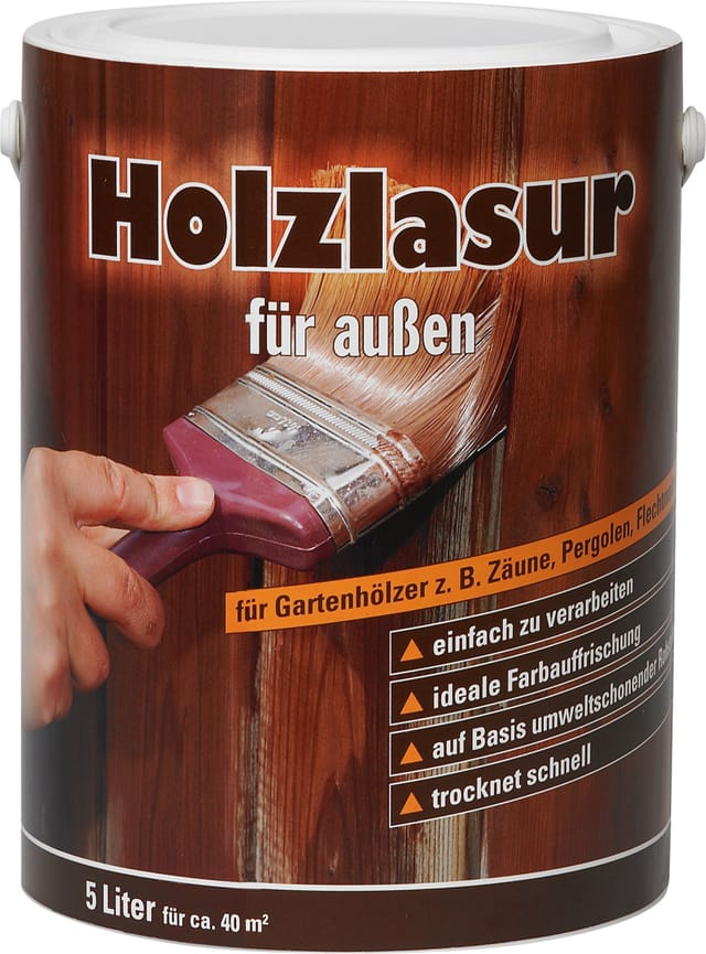 Holzschutzlasur 5 L palisander Holzschutzlasur