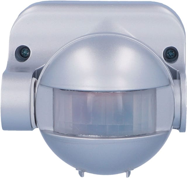 Unitec Bewegungsmelder silber für bis zu 1200 Watt, 180 Grad, IP44 Bewegungsmelder