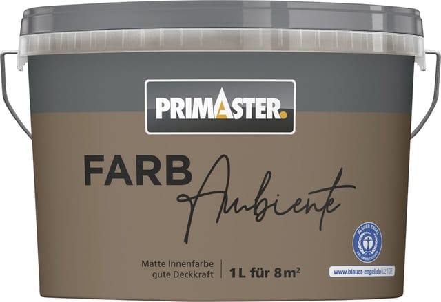 Primaster Farbambiente Wandfarbe matt kakao 1 L Innen