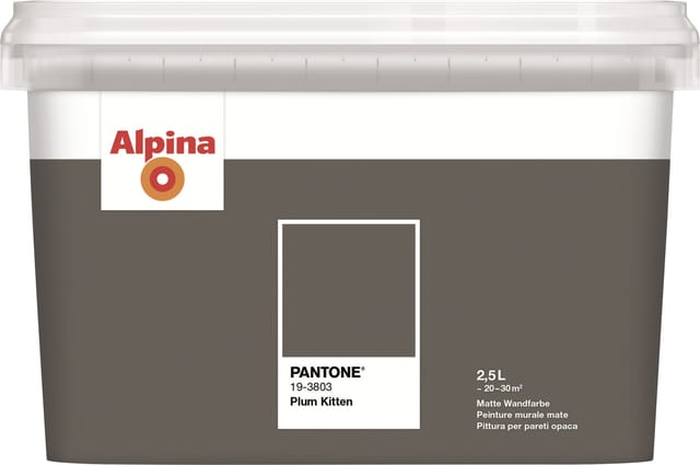Alpina Wandfarbe Pantone matt plum kitten 2,5 L Wandfarbe
