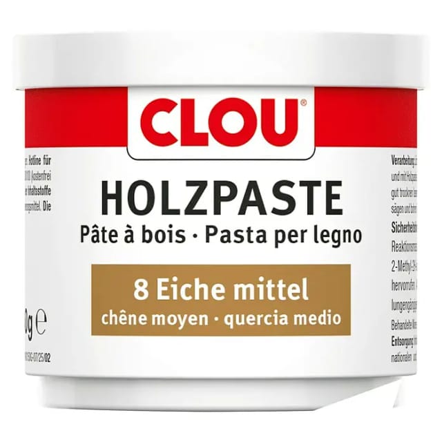 Clou Holzpaste 150 g eiche mittel Schutzwachs