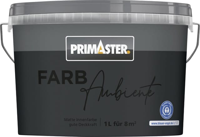 Primaster Farbambiente Wandfarbe matt anthrazit 1 L Innen