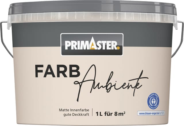 Primaster Farbambiente Wandfarbe matt nude 1 L Innen