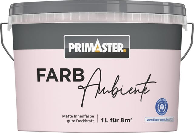 Primaster Farbambiente Wandfarbe matt rose 1 L Innen