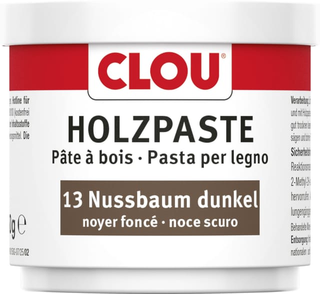 Clou Holzpaste 150 g nussbaum Schutzwachs