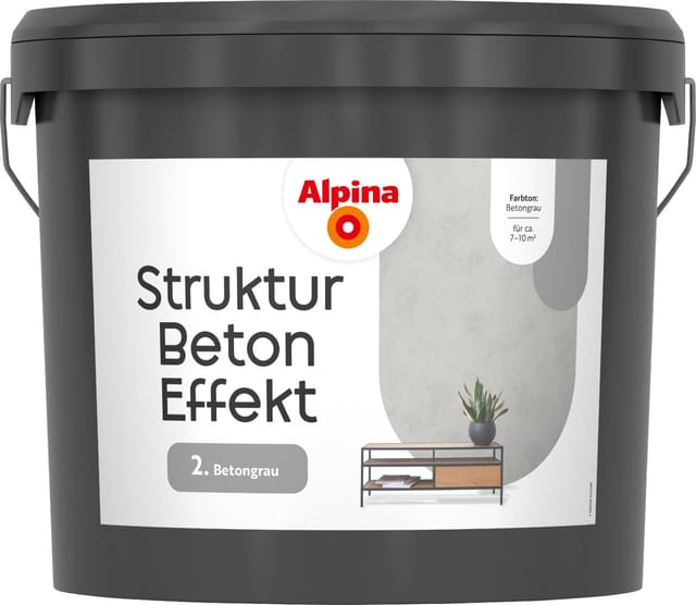 Alpina Wandfarbe Strukturbeton Effekt 20 kg Innen