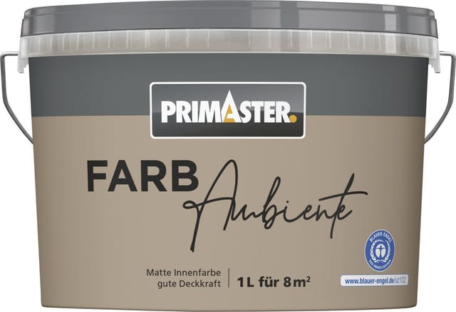 Primaster Farbambiente Wandfarbe matt nougat 1 L Innen
