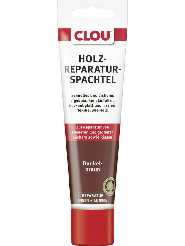 Clou Holzreparatur-Spachtel 55 g dunkelbraun Spachtelmasse