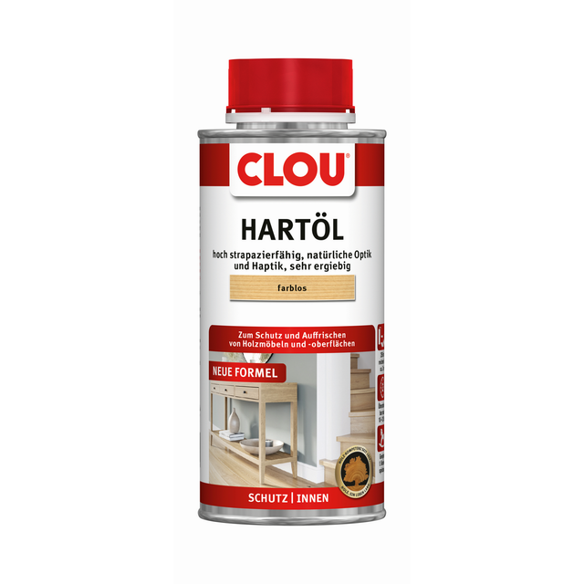 Clou Hartöl 250 ml farblos Holzschutzlasur