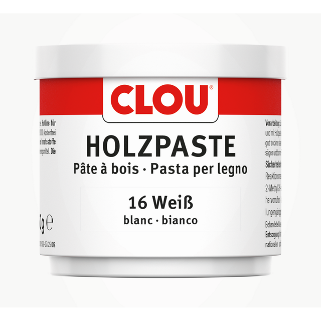 Clou Holzpaste 150 g weiß Schutzwachs