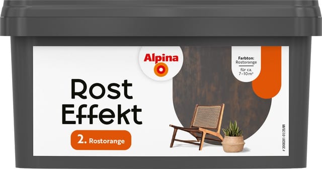 Alpina Wandfarbe Rost Effekt rostorange 400 ml Innen