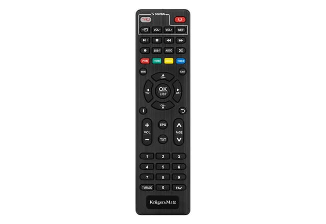 DVB-T2 H.265 HEVC-Tuner Kruger&Matz HDMI SCART PVR EPG USB-Decoder
