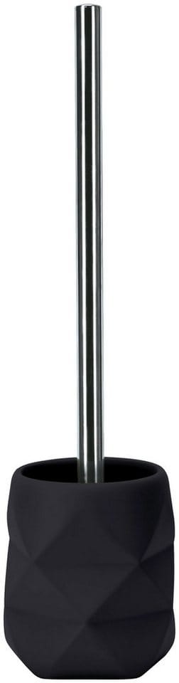 Kleine Wolke WC-Bürstenhalter Crackle schwarz Bürstengarnitur
