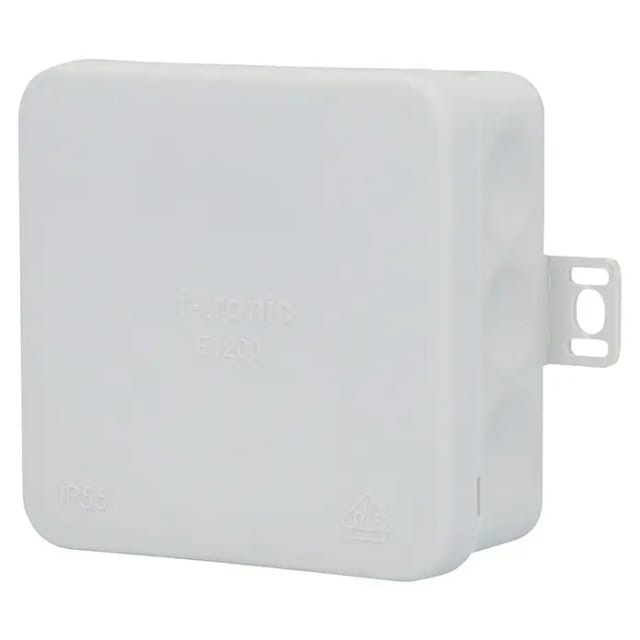 Aufputz-Abzweigkasten IP55 mit Membran 80x80x37mm grau Aufputzdose