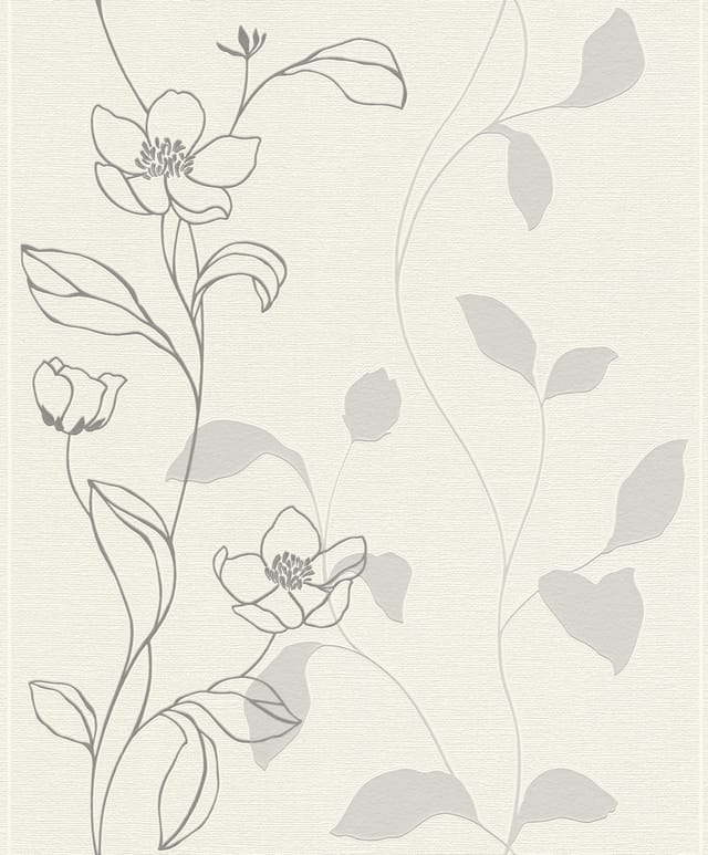 Rasch Vliestapete 804614 Selection blumen beige 10,05 x 0,53 m Wandtapete