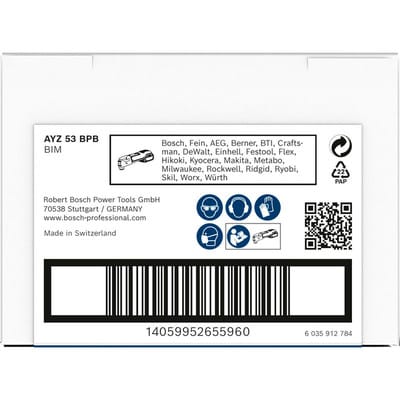 Bosch PRO AYZ 53 BPB Blatt für Multifunktionswerkzeuge 53 x 40 mm - 2608669117