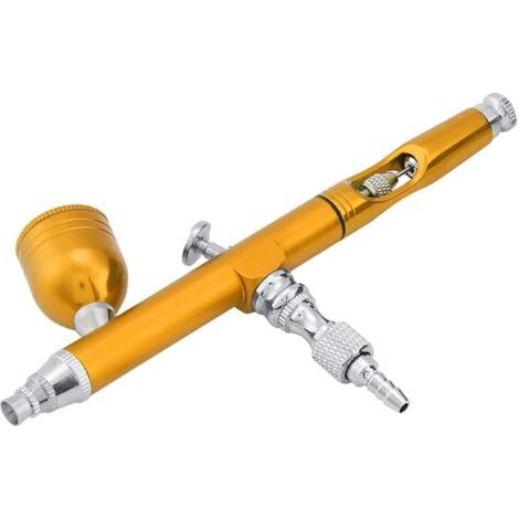0,3 Mm Mehrzweck-doppelwirkungs-schwerkraft-sprühfarbe-stift-airbrush-set Sprühpistole Tattoo-nagelwerkzeug (gelb)