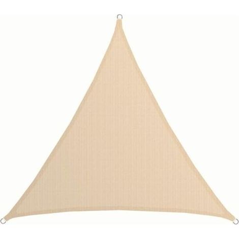 Dreieckiges Uv-sonnensegel 2 X 2 X 2 M Aus Hochdichtem Hdpe – Wetterbeständiges Beiges Sonnensegel Für Garten Und Balkon