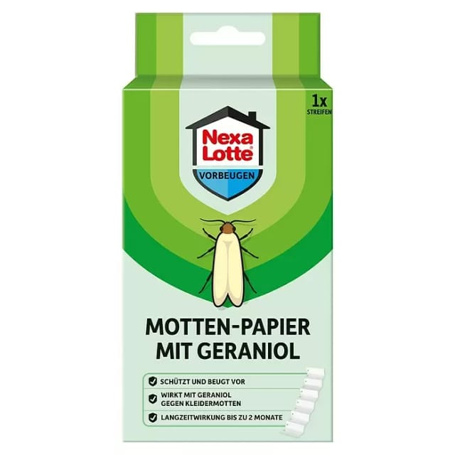 Nexa Lotte Motten-Papier mit Geraniol Motten-Papier