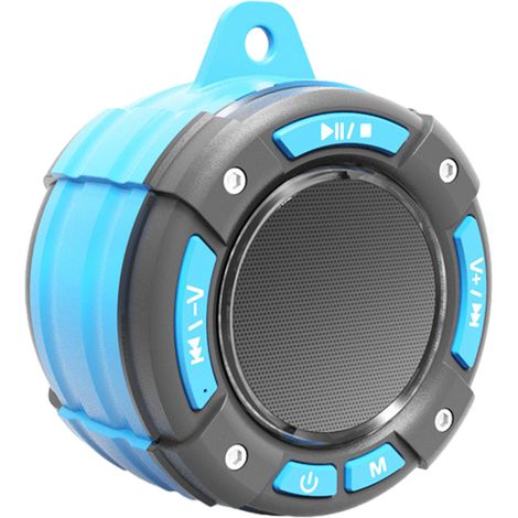 Bluetooth-lautsprecher – Ipx7 Wasserdicht – Mit Led-bildschirm Und Rhythmischen Lichteffekten – Für Badezimmer, Pool Und Strand – 1 Stück