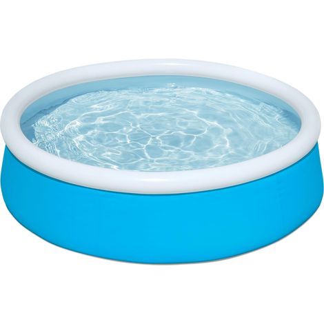 Aufblasbares Kinderbecken, Rundes Aufblasbares Becken Für Kinder Und Kleinkinder, Freibad, 1,52 M X 38 Cm