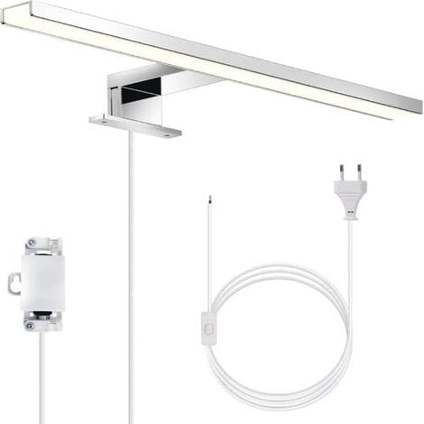 Led-spiegelleuchte, Schrankleuchte, Badezimmerwandleuchte, Neutralweißes Licht (4000 Kelvin), 5 W, 650 Lm, Ip44, 300 Mm Breit, Chrom