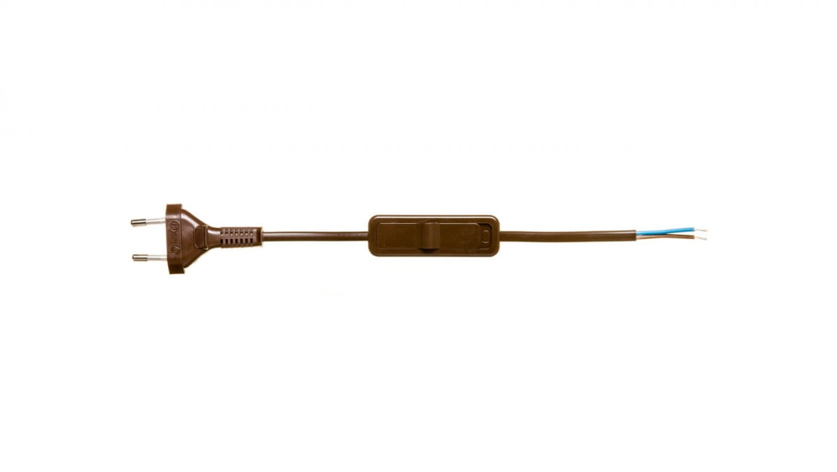 Anschlusskabel Mit Schalter Sp/w-190cm Braun Sp/w-190/2x0.5/-bra Yns10000497