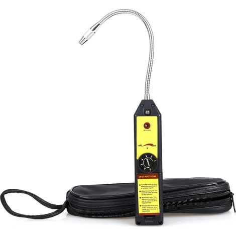 Kältemittel-lecksuchgerät – Für R22, R134a, R404a, R410a Und Alle Halogenierten Kältemittel – Akustische Und Optische Anzeige – Stufenlos Einstellbare Empfindlichkeit – 1 Stück
