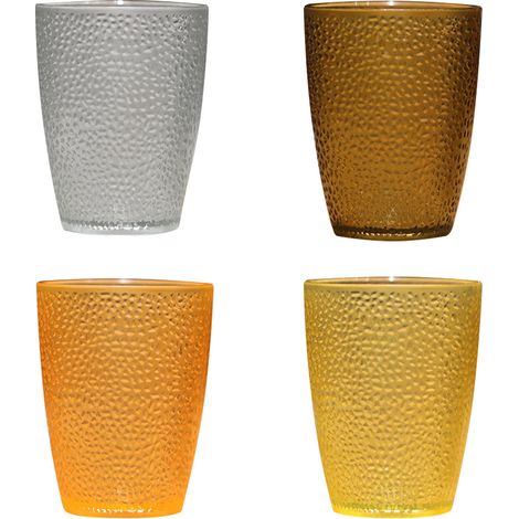 Tumbler – Unzerbrechlich – Stapelbar – Für Säfte, Getränke Und Cocktails – 4er-set