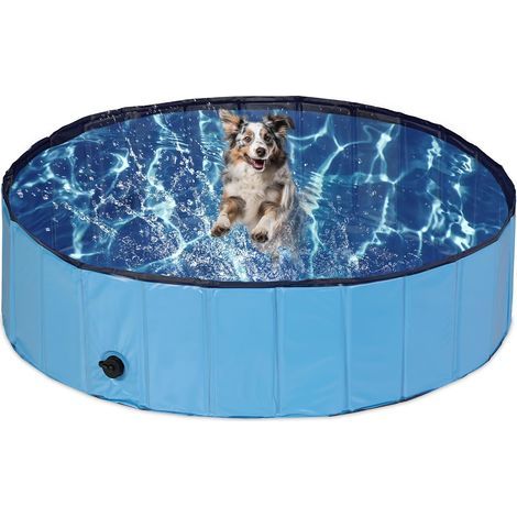 Faltbarer Hundepool, 60 X 20 Cm, Geeignet Für Große Und Kleine Hunde, Faltbarer Pvc-hundepool, Hundebadewanne Für Den Innenbereich (grau)