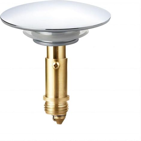 66 Mm Federbelasteter Druckknopf-ablauf – Massives Verchromtes Messing – Federmechanismus – Geeignet Für Badezimmer- Und Küchenspülen, Hervorragende Abdichtung.