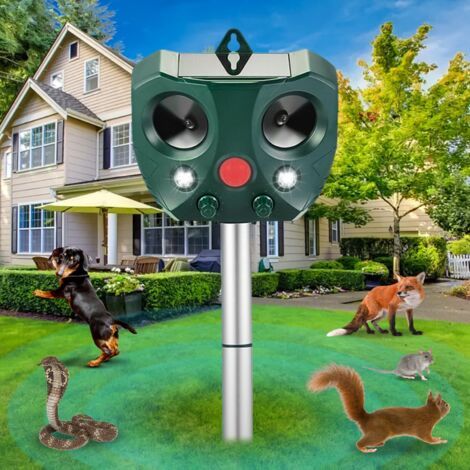 Katzenabwehrgerät Für Den Außenbereich, Solarbetriebenes Haustierabwehrgerät, Ultraschall-vogelabwehrgerät, Mäuseabwehrgerät, Solarbetriebenes Ultraschallabwehrgerät, Usb-aufladung, Für Gärten, Höfe,
