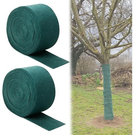Winterschutz Für Bäume – Frostschutz – Vliesstoff – 18 Cm X 10 M Dick – Hält Pflanzen Warm Und Hydratisiert – Nährstoffschutz Im Winter.