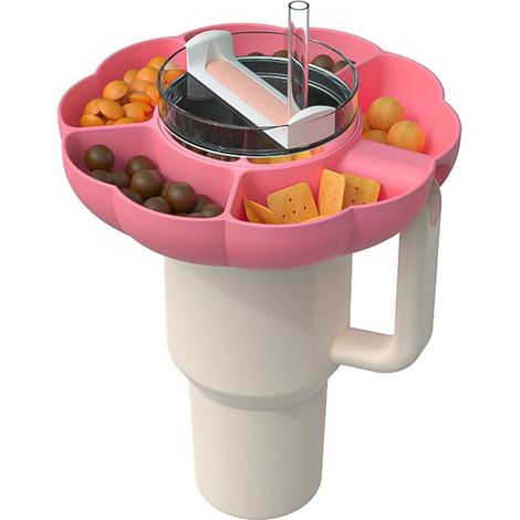 Snackschale – Silikon-snackring Für 1,2-liter-becher – Passend Für Stanley-becher – Kompatibel Mit Getränkehaltern Im Auto – Ideal Für Heimkino Und Outdoor-aktivitäten – 1 Stück