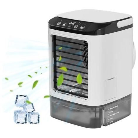 Tragbare 4-in-1-klimaanlage – Luftkühler Mit 3 Geschwindigkeitsstufen – 900-ml-wassertank Für 6–9 Stunden Kühlung – Für Schlafzimmer Und Büro