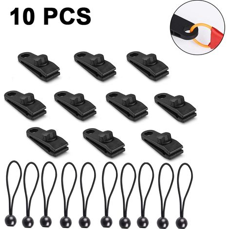 Planenclips – Strapazierfähiges Nylon, 8,3 X 3 X 2,6 Cm – Für Zelte, Markisen, Planen, Schwimmbecken, Autos – 10er-packung