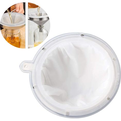 Marmeladensieb – 200 Mesh – Für 12,5-cm-trichter – Nylon Und Polypropylen – Für Küche Und Weinherstellung – 1 Stück